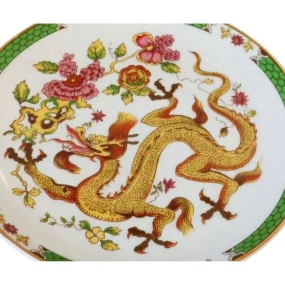 Vintage Czech Josefina Porcelain Tea Set For 2 With Dragon Design & Floral Motif - Picture 5 of 10